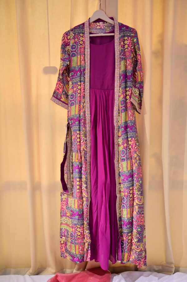 Agarwal Collection Gulnaar Mirror Jacket Dress