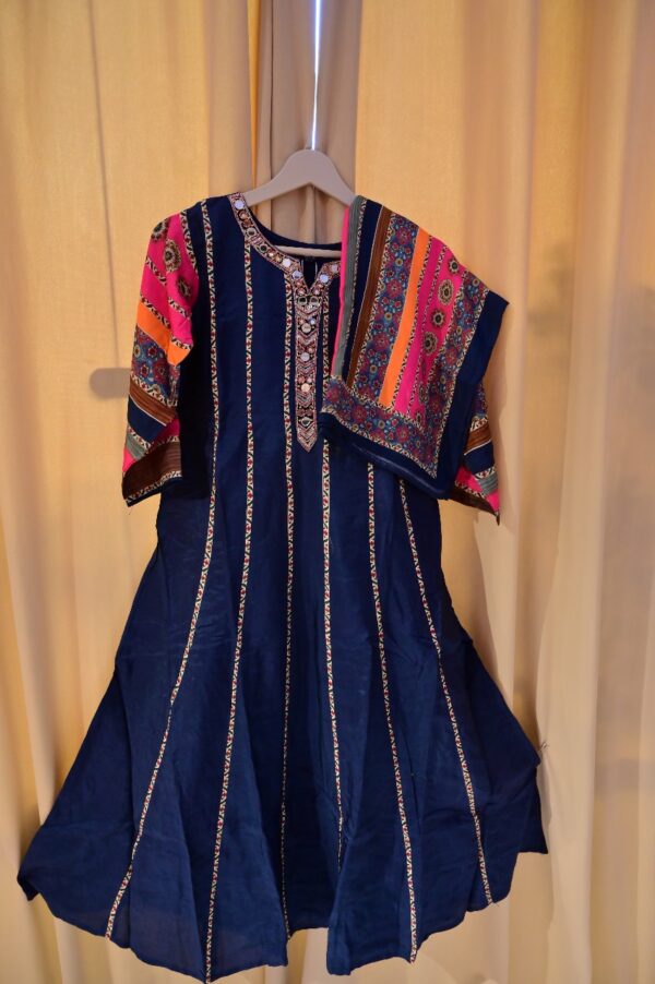 Agarwal Collection Midnight Mirror Flare Kurta Set