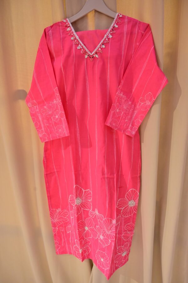 Agarwal Collection – Pink Floral Kurti