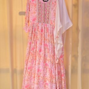 Agarwal Collection – Blush Bloom Anarkali Set