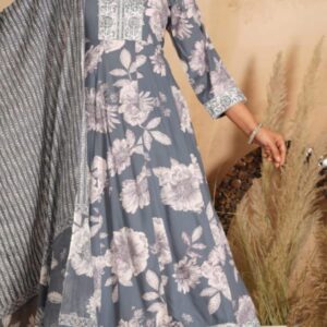 Agarwal Collection- Cotton 3pc Kurti