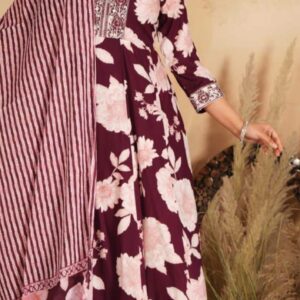 Agarwal Collection- Cotton 3pc Kurti