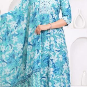 Agarwal Collection- Cotton 3pc Kurti