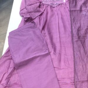 Agarwal Collection- Cotton 3pc Kurti