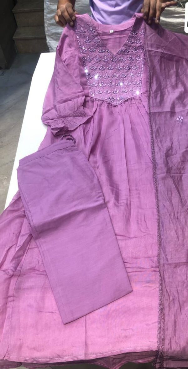 Agarwal Collection- Cotton 3pc Kurti
