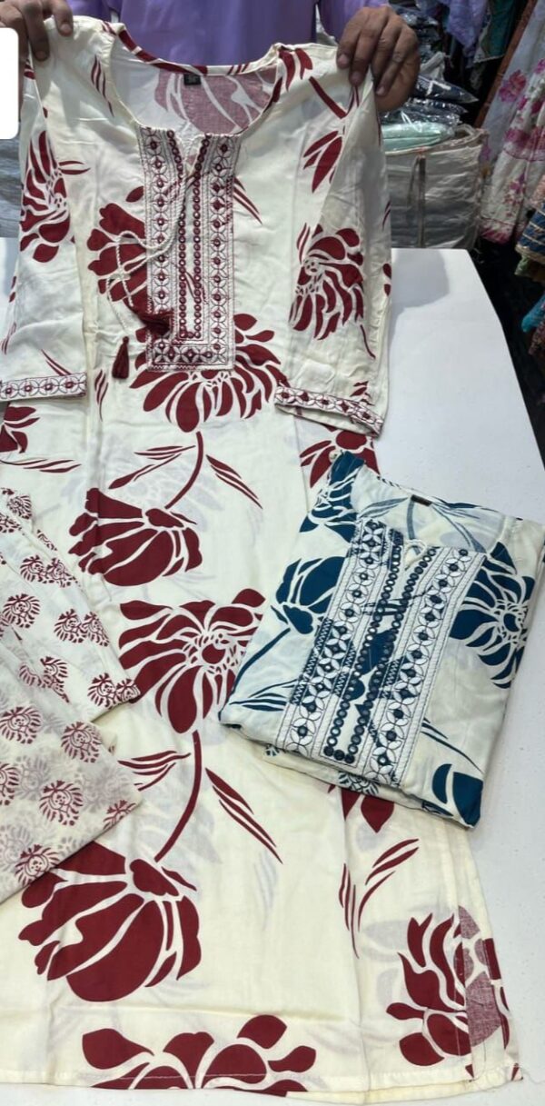 Agarwal Collection- Cotton 2pc Kurti