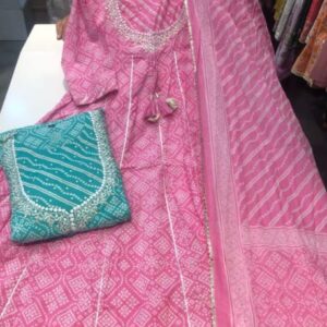 Agarwal Collection- Cotton 3pc Kurti