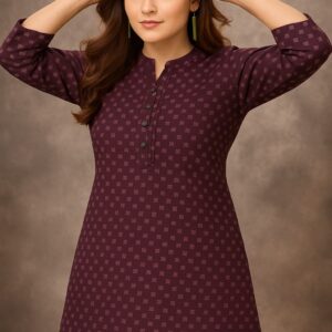 Agarwal Collection- Cotton short kurti