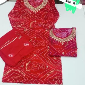 Agarwal Collection- Cotton 3pc kurti