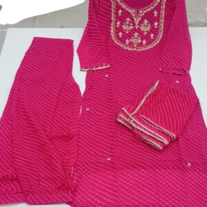 Agarwal Collection- Cotton 3pc kurti