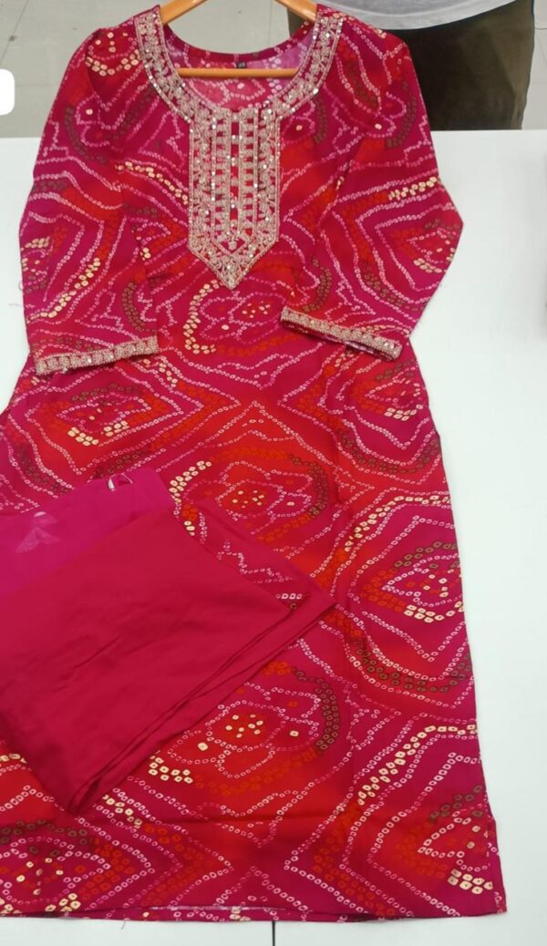 Agarwal Collection- Cotton 3pc kurti