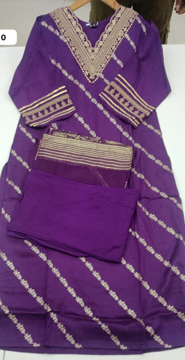 Agarwal Collection- Cotton 3pc kurti