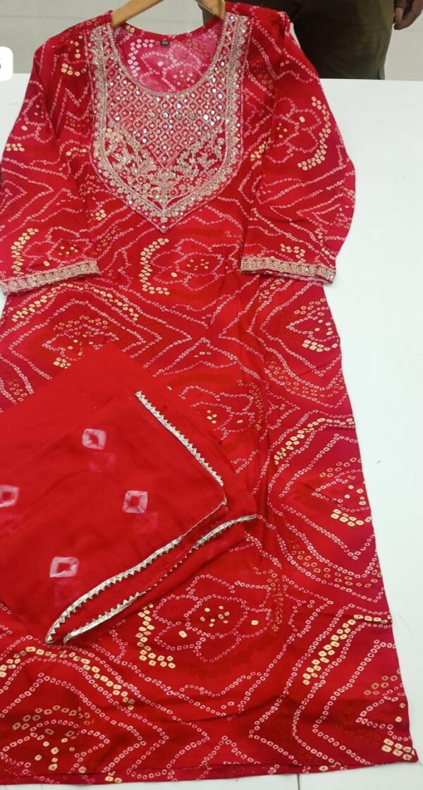 Agarwal Collection- Cotton 3pc kurti