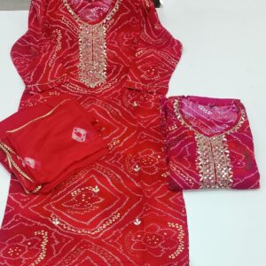 Agarwal Collection- Cotton 3pc kurti