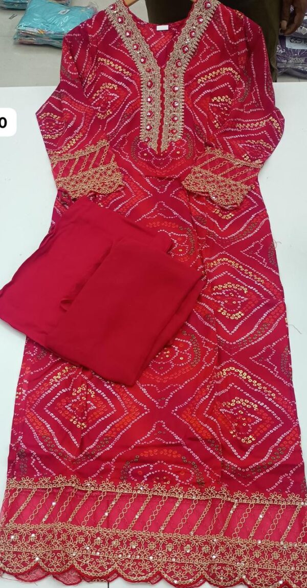Agarwal Collection- Cotton 3pc kurti