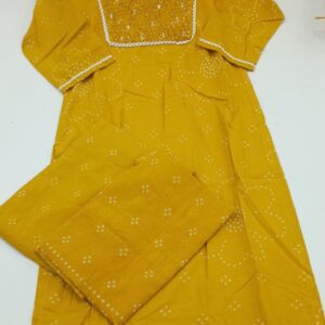 Agarwal Collection- Cotton 3pc kurti