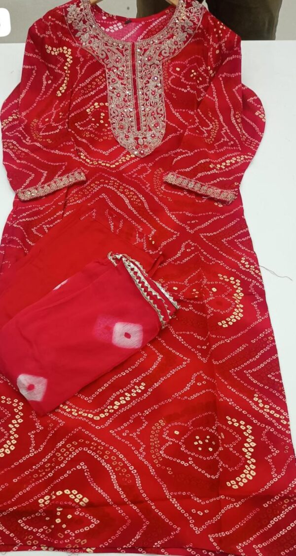 Agarwal Collection- Cotton 3pc kurti