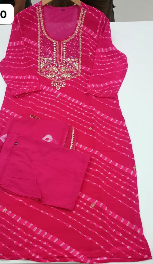 Agarwal Collection- Cotton 3pc kurti